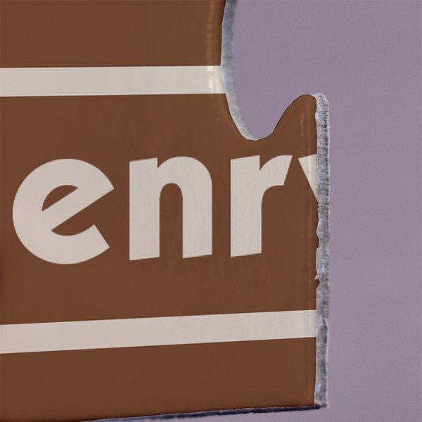 Two Color Plaid Jigsaw Puzzle 30 Piece  - Close Up