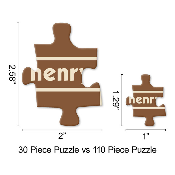 Two Color Plaid Jigsaw Puzzle - Piece Comparison