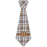 Two Color Plaid Iron On Tie - 4 Sizes w/ Name and Initial