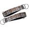 Two Color Plaid Key-chain - Metal and Nylon - Front and Back