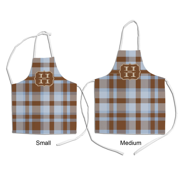 Two Color Plaid Kid's Aprons - Comparison
