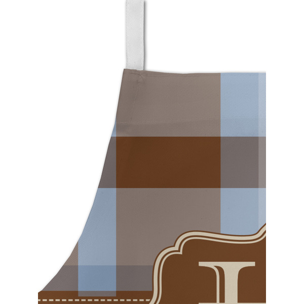 Two Color Plaid Kid's Aprons - Detail