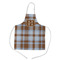 Two Color Plaid Kid's Apron w/ Name and Initial