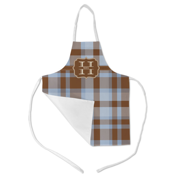 Two Color Plaid Kid's Aprons - Medium - Main (med/lrg)