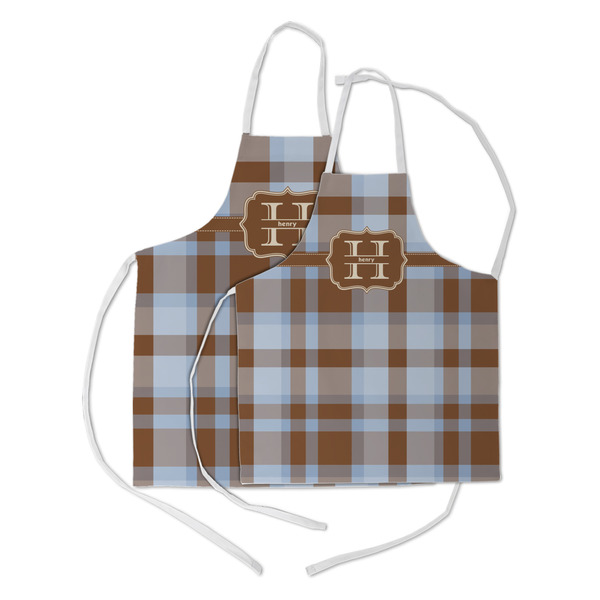 Two Color Plaid Kid's Aprons - Parent - Main