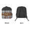 Two Color Plaid Kid's Backpack - Approval