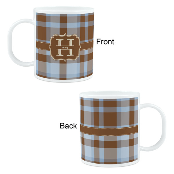 Two Color Plaid Kid's Mug - Apvl