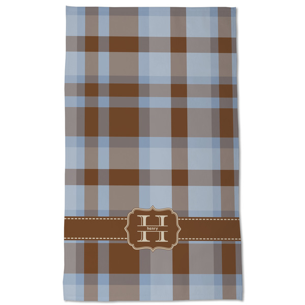 Two Color Plaid Kitchen Towel - Poly Cotton - Full Front