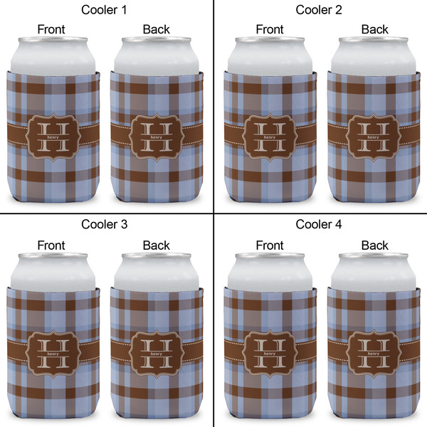 Two Color Plaid Can Sleeve (Approval)
