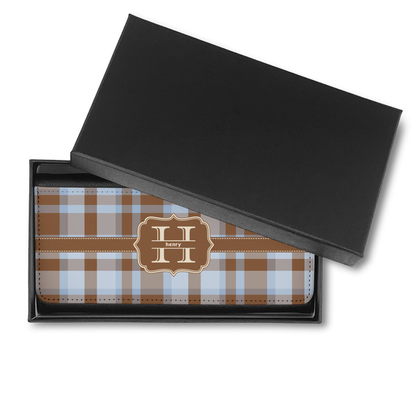 Two Color Plaid Ladies Wallet - in box