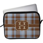 Two Color Plaid Laptop Sleeve / Case - 13" (Personalized)