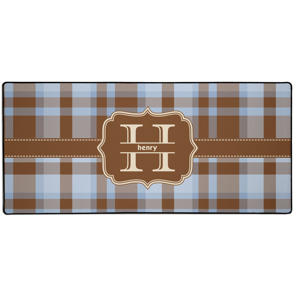 Custom Two Color Plaid 3XL Gaming Mouse Pad - 35" x 16" (Personalized)