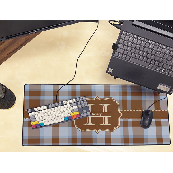 Two Color Plaid Large Gaming Mats - LIFESTYLE