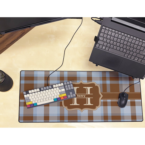 Two Color Plaid Large Gaming Mats - LIFESTYLE