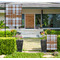 Two Color Plaid Large Garden Flag - Single Sided (Personalized)