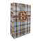 Two Color Plaid Large Gift Bag - Front/Main
