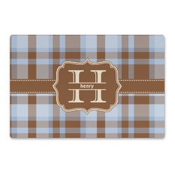 Two Color Plaid Large Rectangle Car Magnet (Personalized)