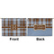 Two Color Plaid Large Zipper Pouch Approval (Front and Back)
