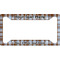 Two Color Plaid License Plate Frame - Style A