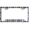 Two Color Plaid License Plate Frame - Style C