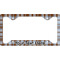 Two Color Plaid License Plate Frame - Style C (Personalized)