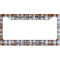 Two Color Plaid License Plate Frame - Style B (Personalized)