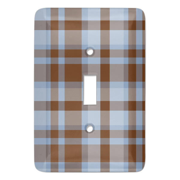 Custom Two Color Plaid Light Switch Cover