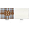 Two Color Plaid Linen Placemat - APPROVAL Single (single sided)