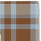 Two Color Plaid Linen Placemat - DETAIL