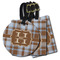 Two Color Plaid Luggage Tags - 3 Shapes Availabel