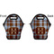 Two Color Plaid Lunch Bag - Front and Back