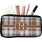 Two Color Plaid Makeup / Cosmetic Bag (Personalized)