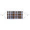 Two Color Plaid Mask - Pleated (new) APPROVAL