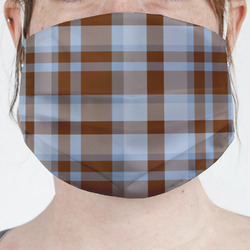 Two Color Plaid Face Mask Cover