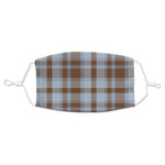 Two Color Plaid Adult Cloth Face Mask