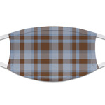 Two Color Plaid Cloth Face Mask (T-Shirt Fabric)