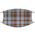 Two Color Plaid Cloth Face Mask (T-Shirt Fabric)