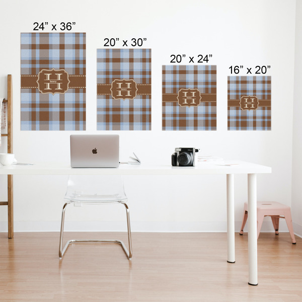 Two Color Plaid Matte Poster - Sizes