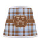 Two Color Plaid Poly Film Empire Lampshade - Front View