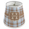 Two Color Plaid Poly Film Empire Lampshade - Angle View