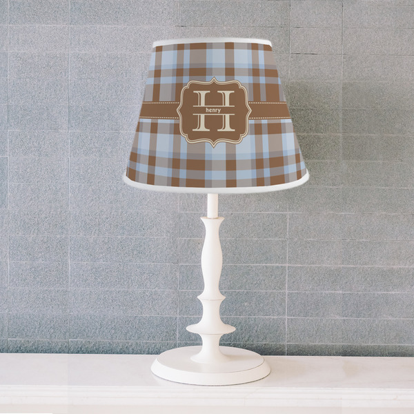 Two Color Plaid Poly Film Empire Lampshade - Lifestyle