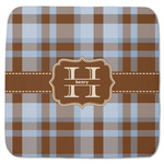 Two Color Plaid Memory Foam Bath Mat - 48"x48" (Personalized)