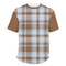 Two Color Plaid Men's Crew T-Shirt - 2X Large
