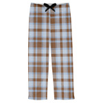 Two Color Plaid Mens Pajama Pants - XS