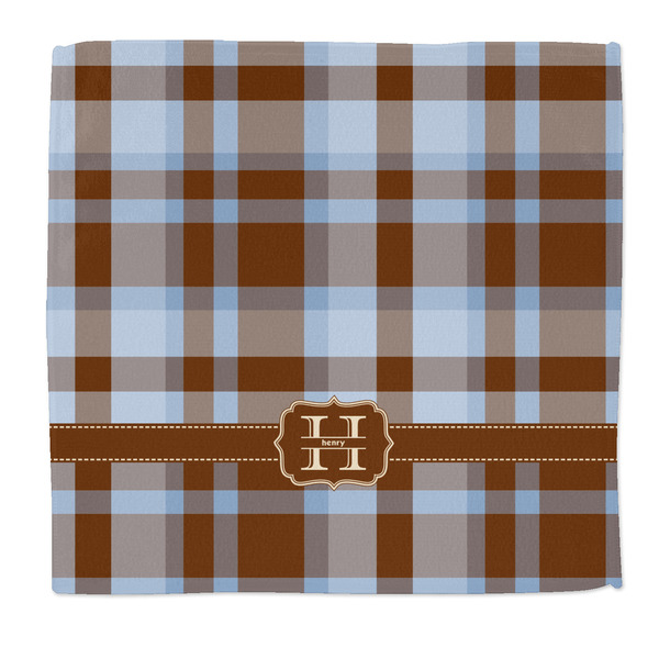 Custom Two Color Plaid Microfiber Dish Rag (Personalized)