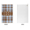 Two Color Plaid Microfiber Golf Towels - APPROVAL