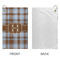 Two Color Plaid Microfiber Golf Towels - Small - APPROVAL