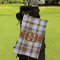 Two Color Plaid Microfiber Golf Towels - Small - LIFESTYLE