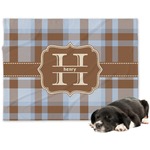 Two Color Plaid Dog Blanket - Regular (Personalized)