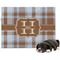 Two Color Plaid Dog Blanket - Regular (Personalized)